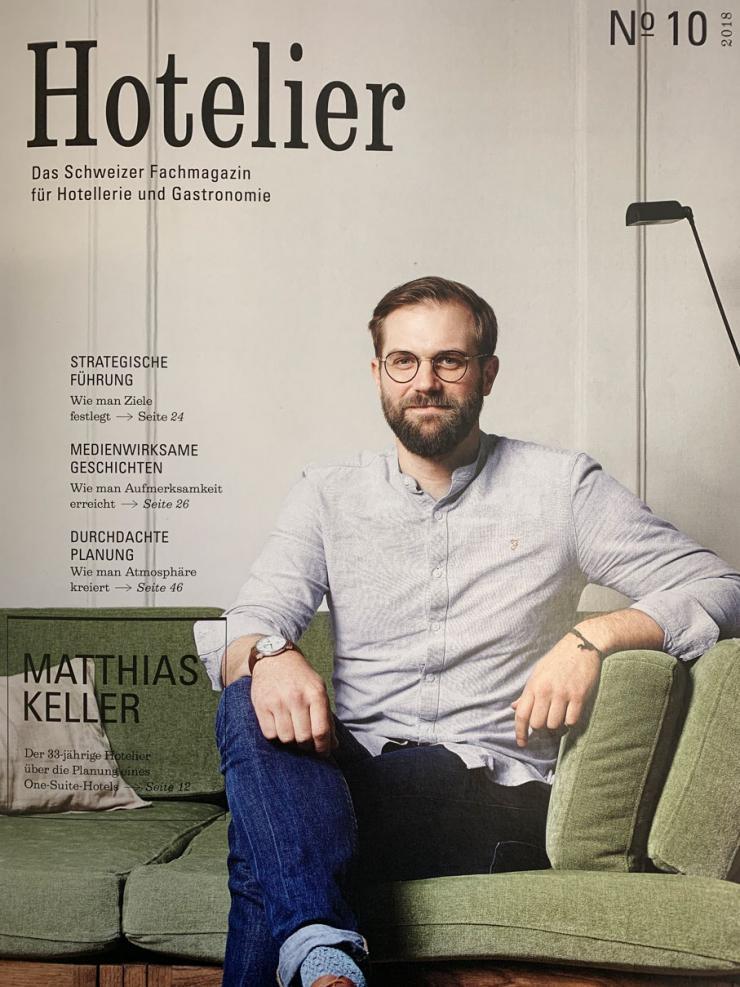 Front page of Hotelier Zeitung